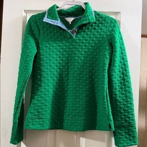 Crown & Ivy Green Quilted Sweatshirt